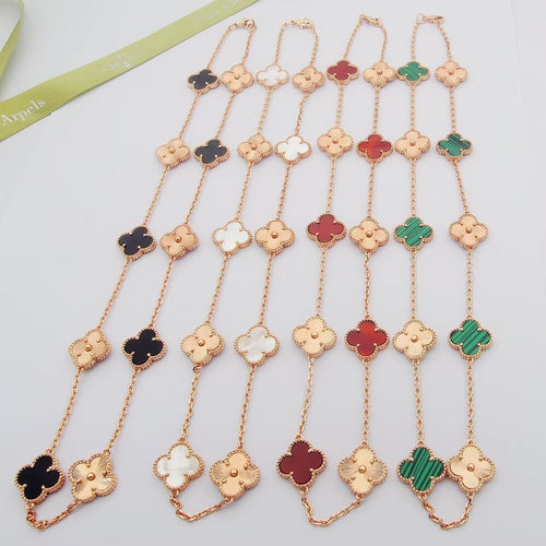 (Half Color) Clover Necklaces