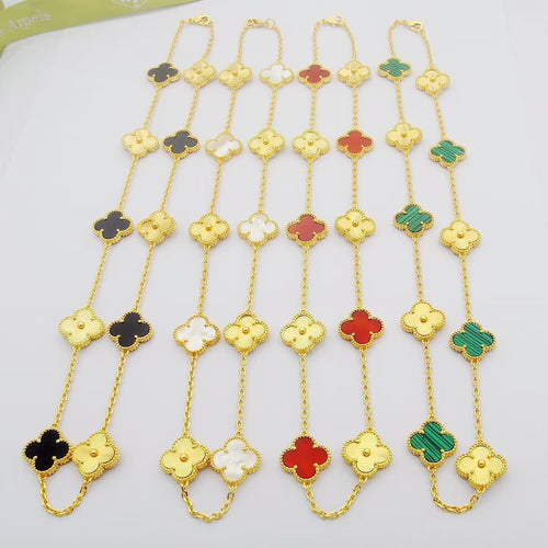 (Half Color) Clover Necklaces