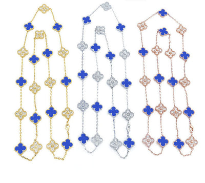 (Diamond Extra Long) Clover Necklaces